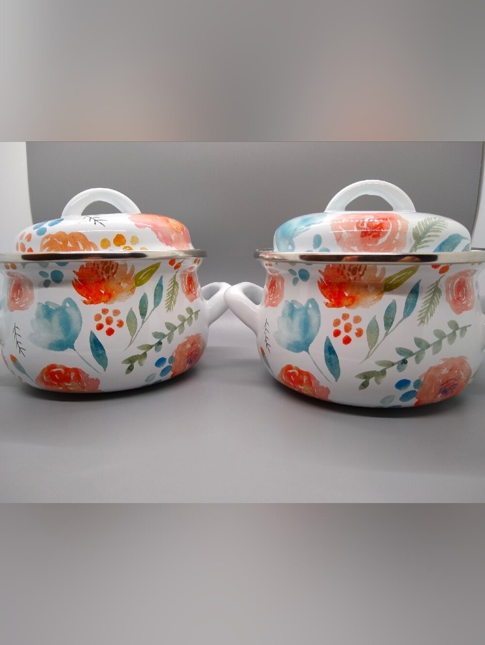 Crofton Enamel Mini Casserole Set with Lids